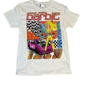 Barbie canvas print phenomenal trophy race car med nwt